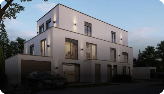 Duplex Building Architecture Design